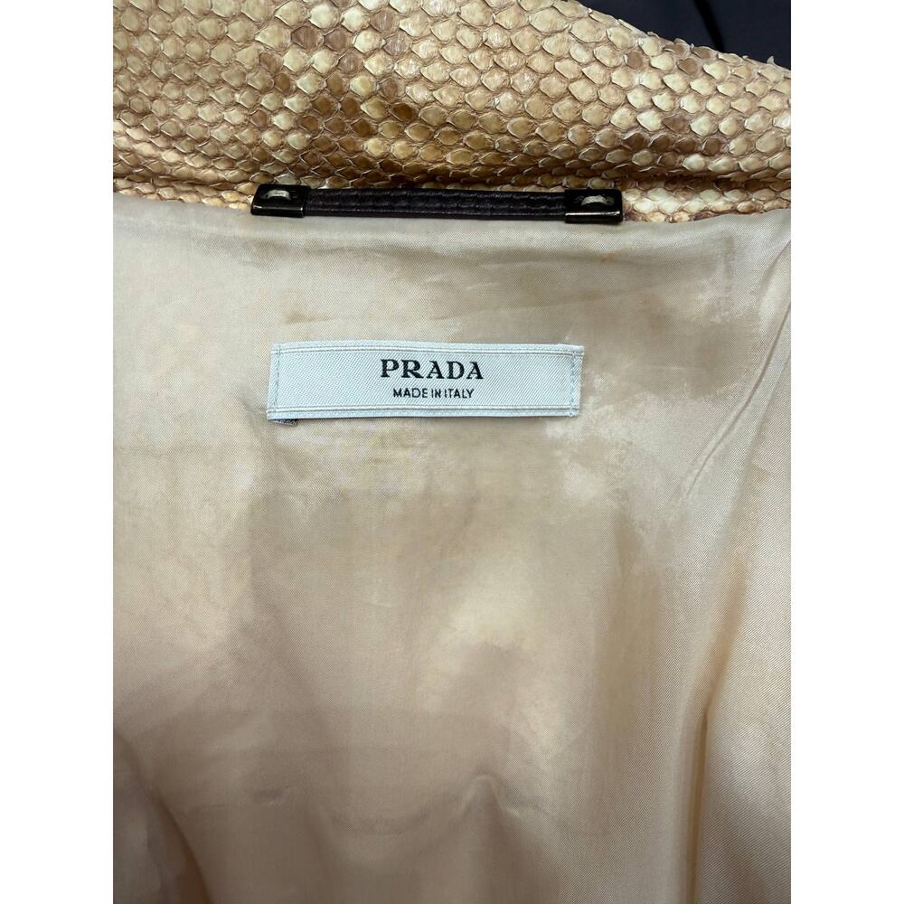 Prada Python Belted Jacket S/S 2004 Runway Sz.M - Picture 7 of 10